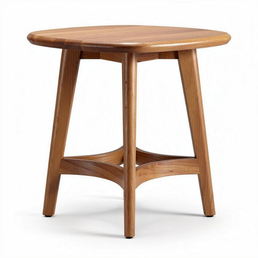 Table d'appoint en bois naturel dimensions 60 x 60 x 45cm pour intérieur