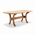 Table en bois de hêtre extensible 150 x 90 x 75 cm couleur naturelle